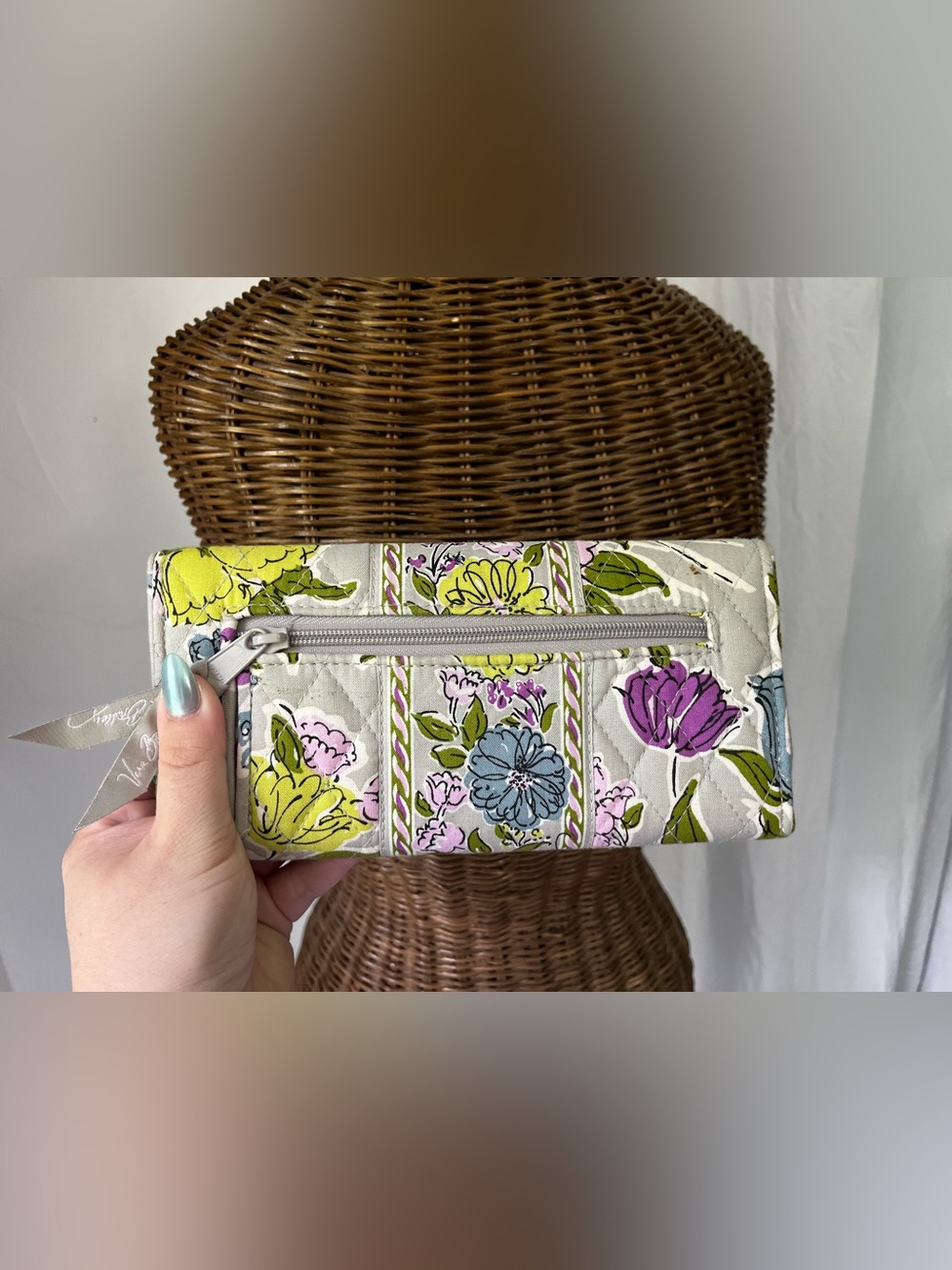 Vera Bradley Quilted Floral Shoulder Bag & Wallet. - Picture 6 of 6